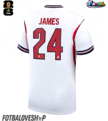 Anglie Reece James #24 Domácí Dres MS 2026 Krátký Rukáv